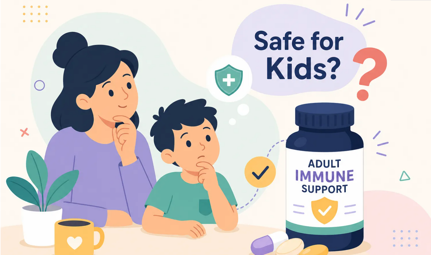 Can Kids Take Adult Immune Supplements? A Parent's Guide